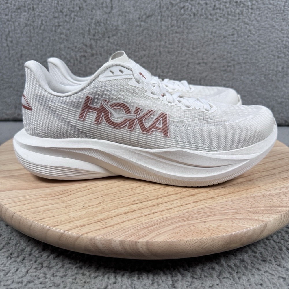 Hoka Mach 7 Womens Size 8.5 B Frost Rose Gold Road Running Shoes 1171938 FTRS